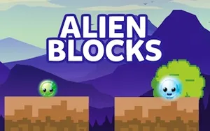 Alien Blocks - arcade game, play online free, no download