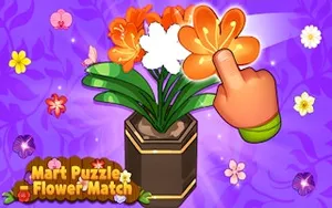 Mart Puzzle Flower Match - match-3 game, play online free, no download