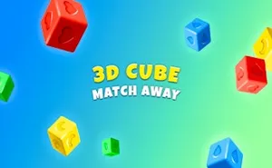 Match Away 3D Cube - match-3 game, play online free, no download
