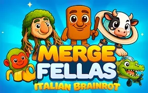Merge Fellas Italian Brainrot - puzzle game, play online free, no download