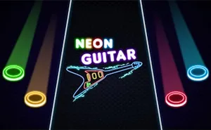 Neon Guitar - arcade game, play online free, no download