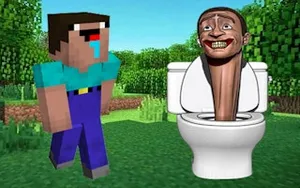 Noob Mineblox Hunt Skibidi Toilet - action game, play online free, no download