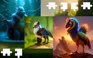 Puzzles - Fantastic Creatures - puzzle game, play online free, no download