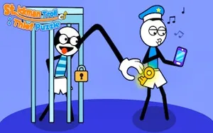 Stickman Troll Thief Puzzle - puzzle game, play online free, no download