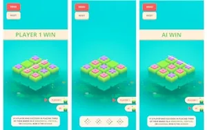 Tic Tac Toe - Match Three - board game, play online free, no download